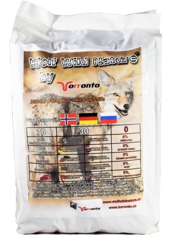 Wolf Wild Nature hovězí s bramborem 2kg