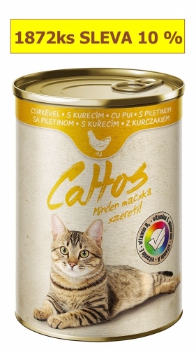 Cattos Cat kuřecí, konzerva 415 g