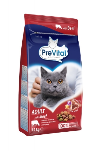 PreVital kočka hovězí 1,4 kg