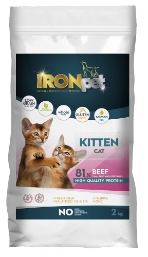 IRONpet Cat Kitten Beef (Hovězí) 2 kg