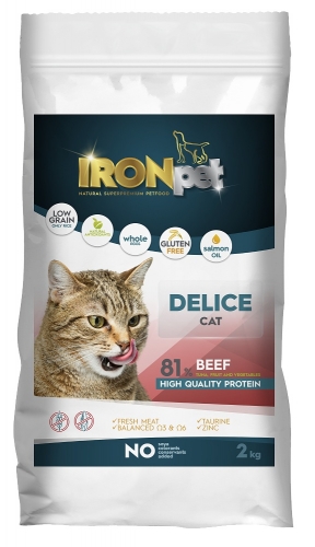 IRONpet Cat Delice Beef (Hovězí) 2 kg