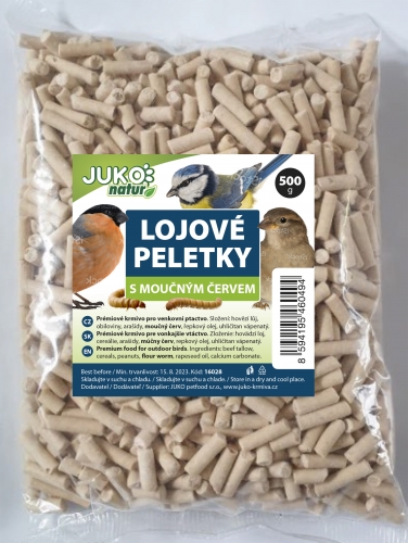 Lojové peletky s moučným červem JUKO 500 g