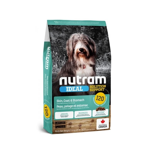 I20 Nutram Ideal Sensitive Skin Coat Stomach Dog 11,4kg