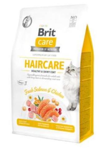 Brit Care Cat GF Haircare Healthy&Shiny Coat 2kg