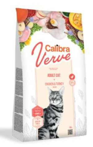Calibra Cat Verve GF Adult Chicken&Turkey 750g