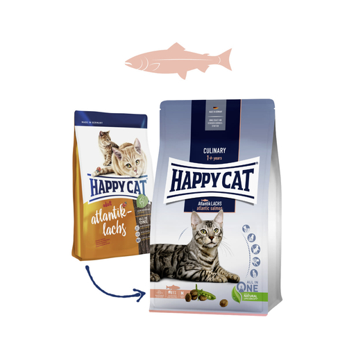 Happy Cat NEW Culinary Atlantik-Lachs / Losos 1,3 kg