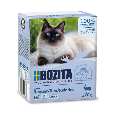 Bozita Cat kousky v omáčce se sobím masem, tetrapak 370 g