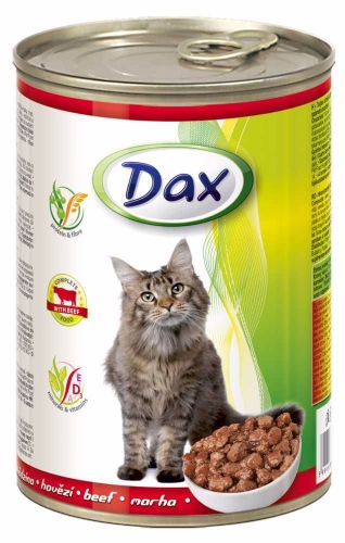 Dax Cat kousky hovězí, konzerva 415 g