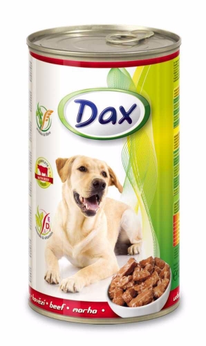 Dax Dog kousky hovězí, konzerva 1240 g