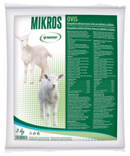 MIKROS OVIS sušené mléko, jehně, kůzle 3 kg