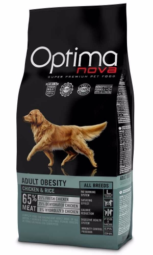 OPTIMAnova Dog Obesity Chicken & Rice 12 kg