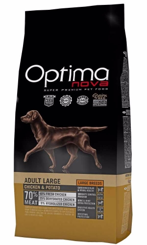 OPTIMAnova Dog Adult Large Chicken & Potato GF 12 kg