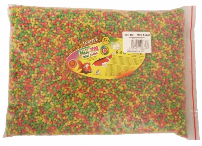 KOI MIX mini pellet kuličky, sáček 5 l