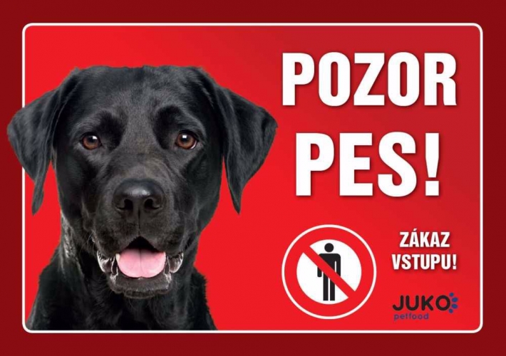Cedulka plast LABRADOR černý