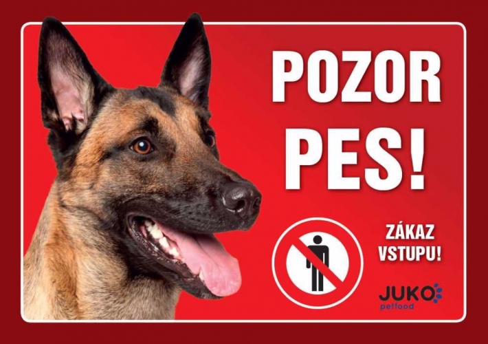 Cedulka plast BELGICKÝ OVČÁK MALINOIS