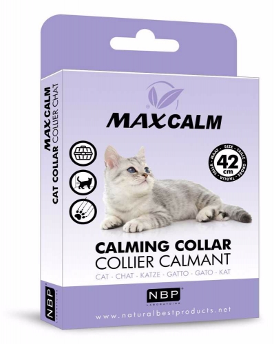 Max Calm Collar Cat zklidňující obojek proti stresu Kočka