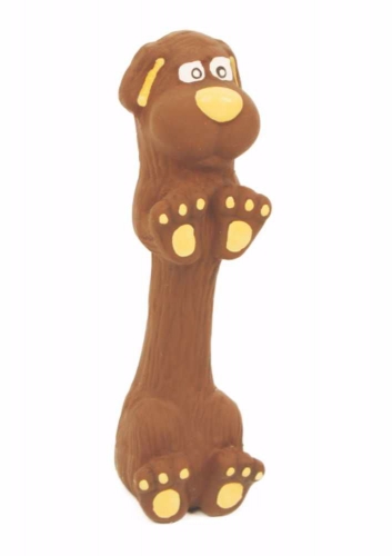 Latexová hračka s pískadlem - jezevčík malý 13 cm