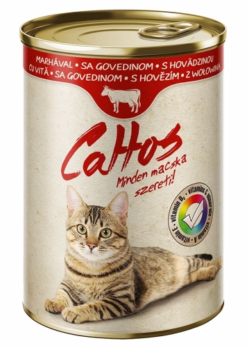 Cattos Cat hovězí, konzerva 415 g