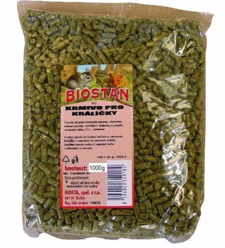 BIOSTAN králík granulát 1 kg