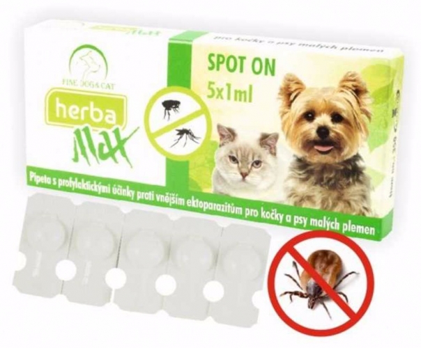 Max Herba Spot-on Dog & Cat repelentní kapsle, pes a kočka (