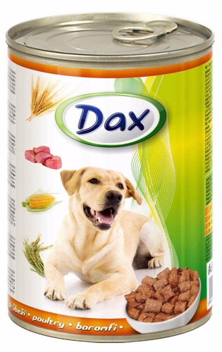 Dax Dog kousky drůbeží, konzerva 415 g