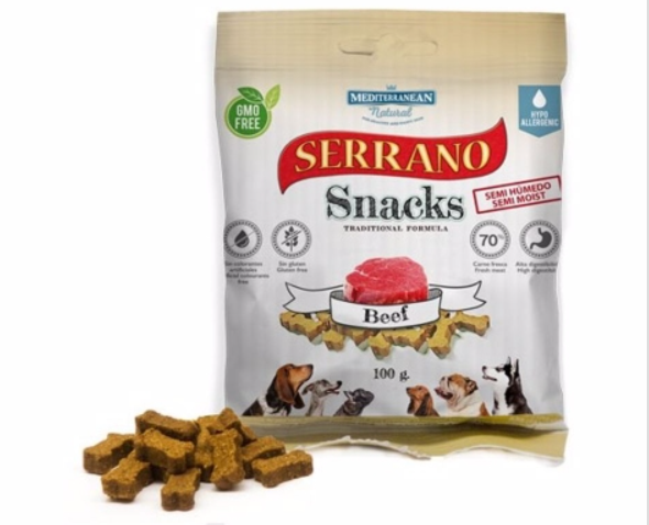 Serrano Snack Dog Beef 100 g