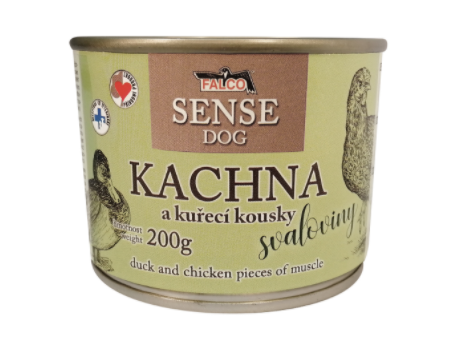 FALCO SENSE DOG kachna a kuřecí kousky svaloviny 200g