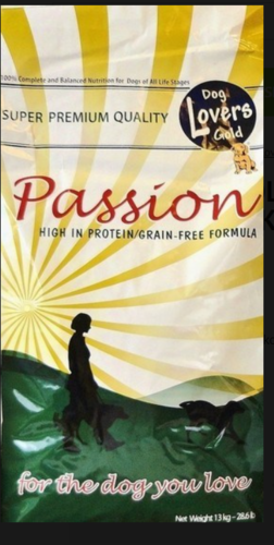 DOG LOVERS GOLD PASSION HIGH IN PROTEIN / GRAIN FREE 13 KG
