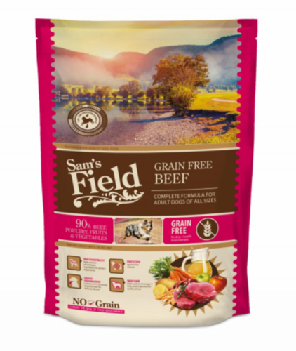 Sams Field Grain Free Beef (Angus),superprémiové granule 800g