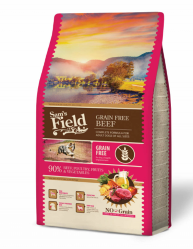 Sams Field Grain Free Beef (Angus),superprémiové granule 2,5kg