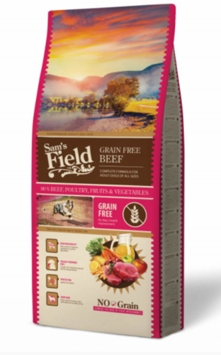 Sams Field Grain Free Beef (Angus),superprémiové granule 13kg