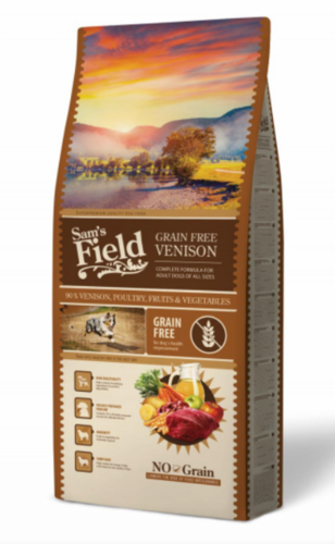 Sams Field Grain Free Venison, superprémiové granule 13kg
