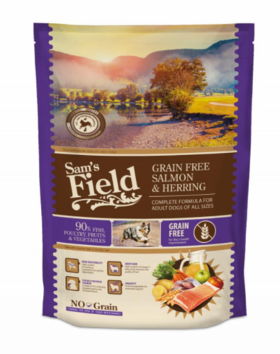 Sams Field Grain Free Salmon & Herring, superprémiové granul