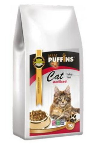 Puffins Cat Sterilised Turkey&Tuna 10kg