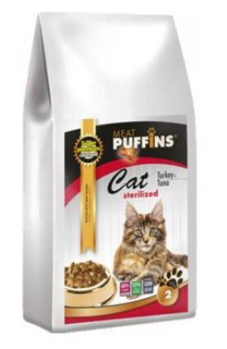 Puffins Cat Sterilised Turkey&Tuna 2kg