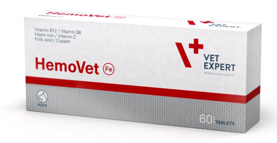 Vet Expert HemoVet - přípravek se železem pro psy 60tbl