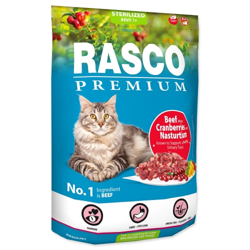 Krmivo Rasco Premium Sterilized hovězí s brusinkou a lichořeřišn