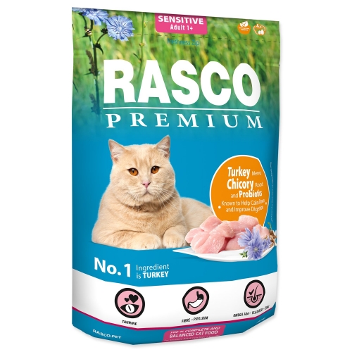 Krmivo Rasco Premium Sensitive krůta s kořenem čekanky a probiot