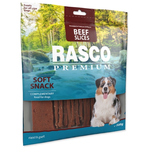 Pochoutka Rasco Premium hovězí plátky 500g
