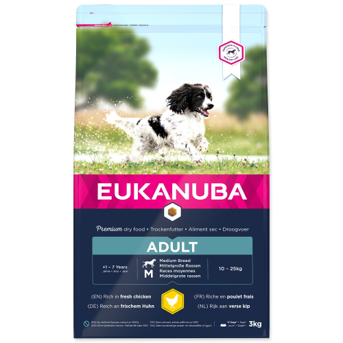 Krmivo EUKANUBA Adult Medium 3kg