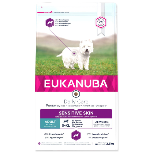 Krmivo EUKANUBA Daily Care Sensitive Skin 2,3kg