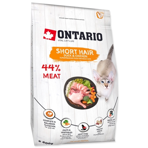 Krmivo Ontario Cat Shorthair 0,4kg