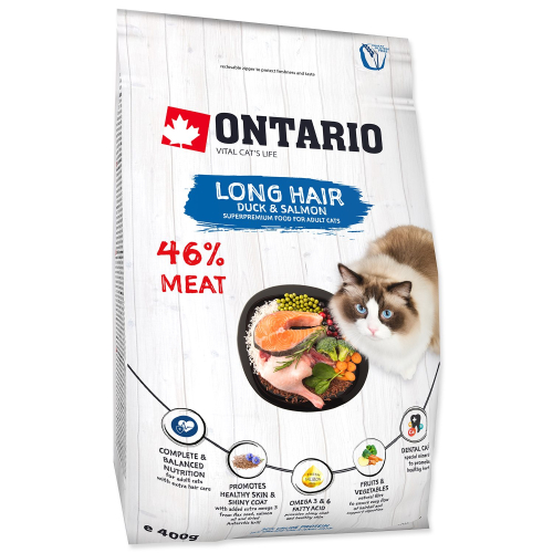 Krmivo Ontario Cat Longhair 0,4kg