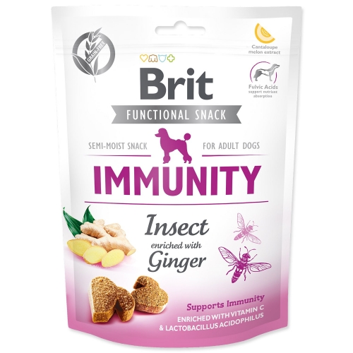 Pochoutka Brit Care Dog Functional Snack Immunity hmyz se zázvor