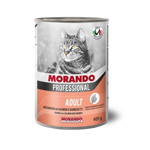Morando Professional krevety,losos 405g - kočka