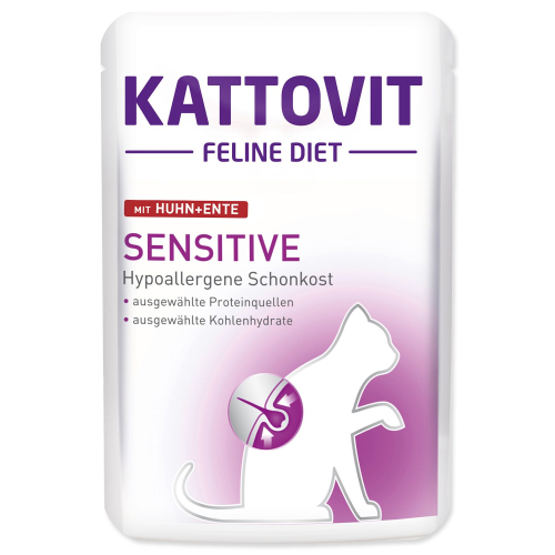 Kapsička Kattovit Sensitive kachna 85g