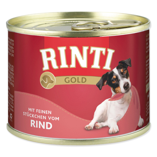 Konzerva Rinti Gold Adult hovězí 185g