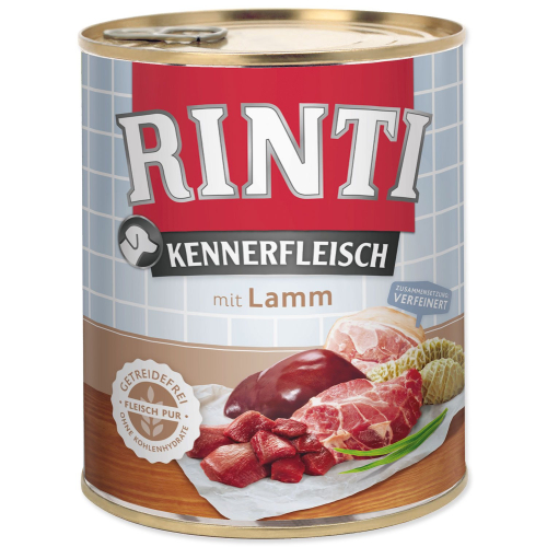 Konzerva Rinti Kennerfleisch Adult jehně 800g