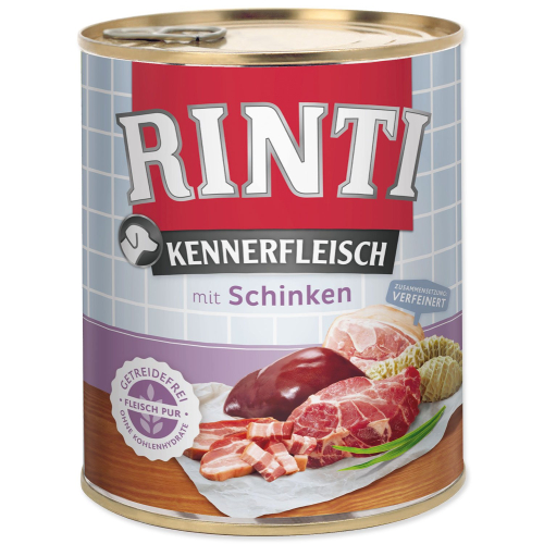 Konzerva Rinti Kennerfleisch Adult šunka 800g