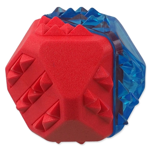 Hračka Dog Fantasy míček chladící červeno-modrá 7,7cm